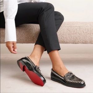 Christian louboutin mattia spikes loafer